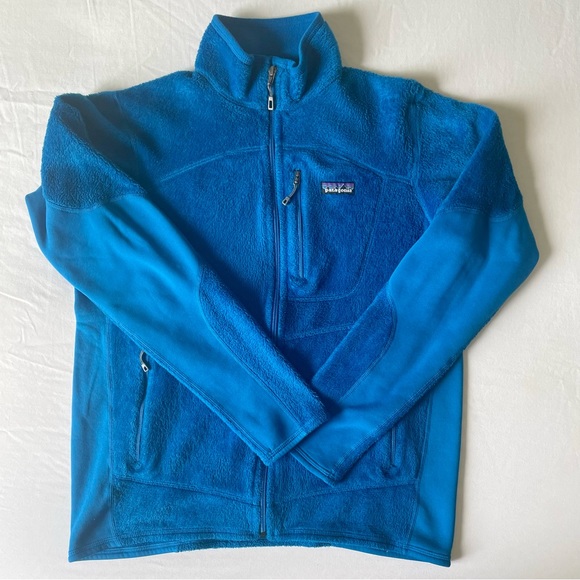 Turquoise Patagonia Regulator Fleece Jacket - Picture 1 of 10